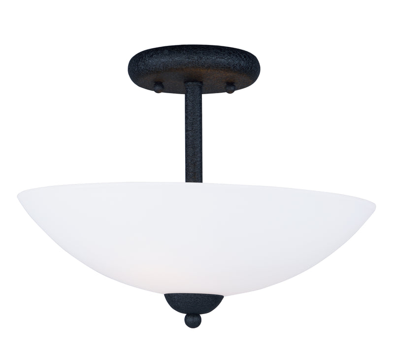 Maxim 21653SWTXB Taylor 2 Light Semi Flush Mount | Textured Black
