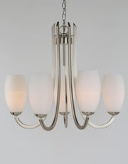 Maxim 21655SWSN Taylor 5 Light Chandelier | Satin Nickel