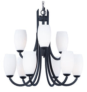 Maxim 21657SWTXB Taylor 9 Light Chandelier | Textured Black