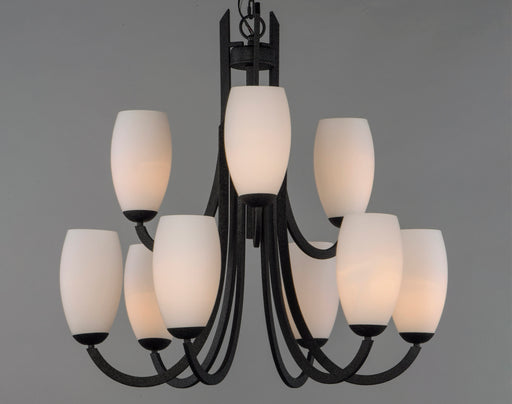 Maxim 21657SWTXB Taylor 9 Light Chandelier | Textured Black