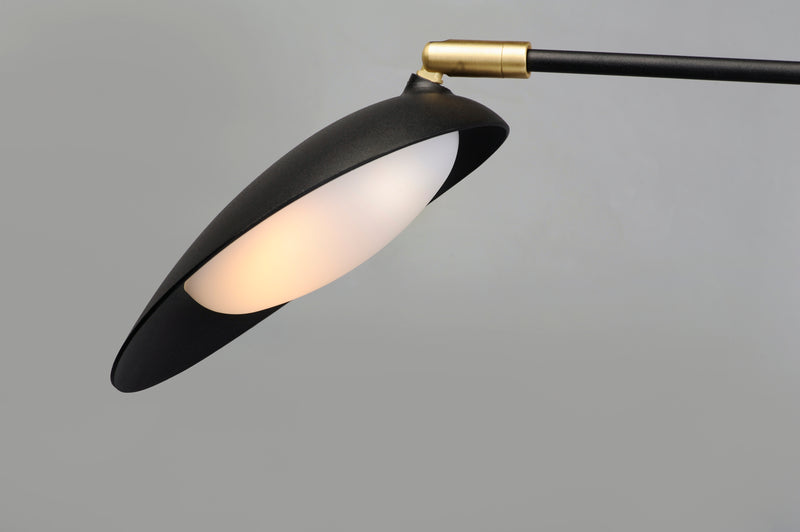 Maxim 21692BKSBR Scan 2 Light LED Pin Up Wall Sconce | Black / Satin Brass
