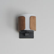Maxim 21711SWWNBK Draughtsman Wall Sconce | Walnut / Black