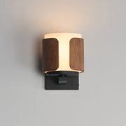 Maxim 21711SWWNBK Draughtsman Wall Sconce | Walnut / Black