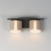 Maxim 21712SWNWDCHL Draughtsman 2 Light Bath Vanity | Natural Wood/Charcoal