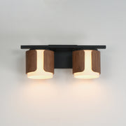 Maxim 21712SWWNBK Draughtsman 2 Light Bath Vanity | Walnut / Black
