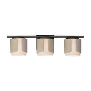Maxim 21713SWNWDCHL Draughtsman 3 Light Bath Vanity | Natural Wood/Charcoal