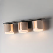 Maxim 21713SWNWDCHL Draughtsman 3 Light Bath Vanity | Natural Wood/Charcoal