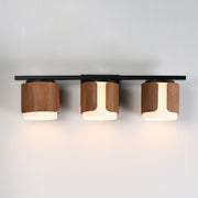 Maxim 21713SWWNBK Draughtsman 3 Light Bath Vanity | Walnut / Black