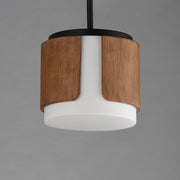 Maxim 21714SWWNBK Draughtsman 10" Semi Flush Mount Pendant | Walnut / Black