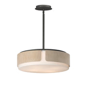 Maxim 21716SWNWDCHL Draughtsman 18" Semi Flush Mount Pendant | Natural Wood/Charcoal
