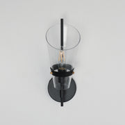 Maxim 21721CDDBZAB Finch 1 Light Wall Sconce | Dark Bronze/Antique Brass