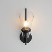 Maxim 21721CDDBZAB Finch 1 Light Wall Sconce | Dark Bronze/Antique Brass