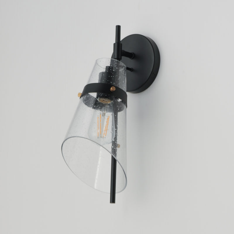 Maxim 21721CDDBZAB Finch 1 Light Wall Sconce | Dark Bronze/Antique Brass