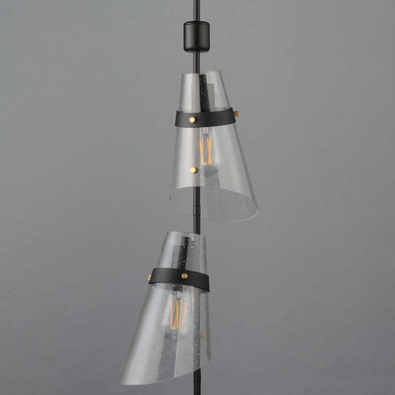 Maxim 21723CDDBZAB Finch 3 Light Vertical Pendant | Dark Bronze/Antique Brass