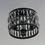 Maxim 21810BCBK Madeline 3 Light Flush Mount | Black