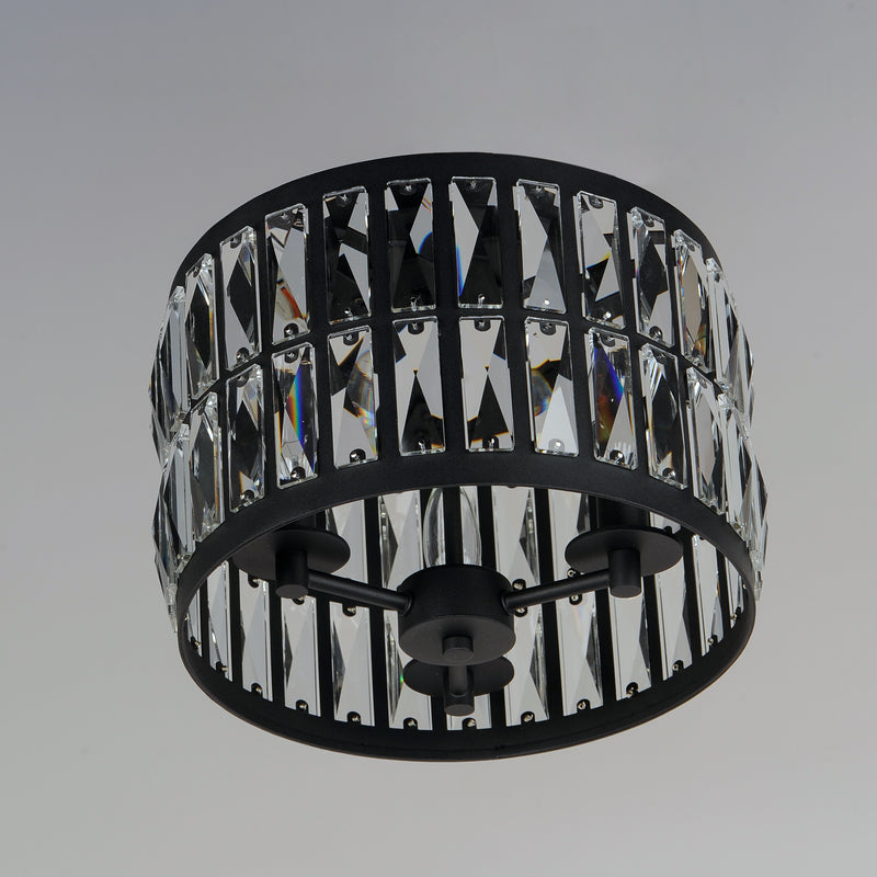 Maxim 21810BCBK Madeline 3 Light Flush Mount | Black