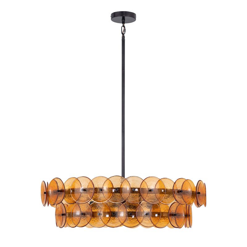 Maxim 21823AMGM Loren 30" Chandelier | Gunmetal