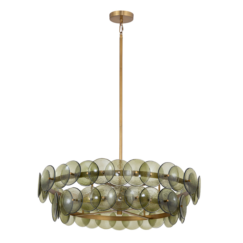 Maxim 21823GNWBR Loren 30" Chandelier | Weathered Brass