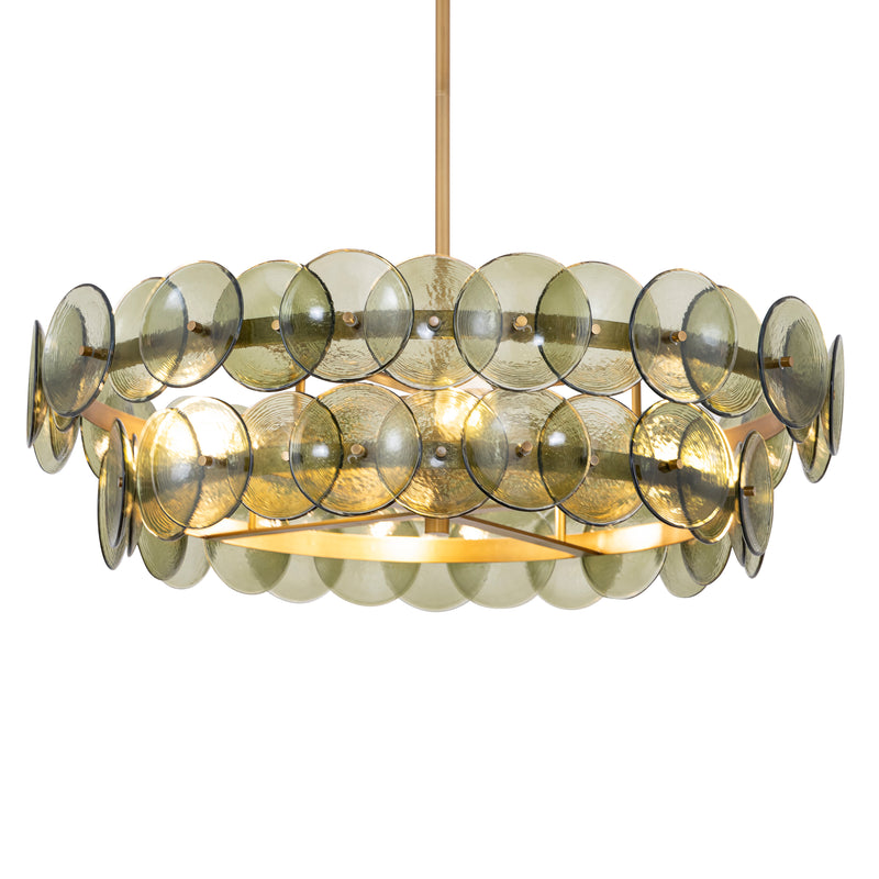 Maxim 21823GNWBR Loren 30" Chandelier | Weathered Brass