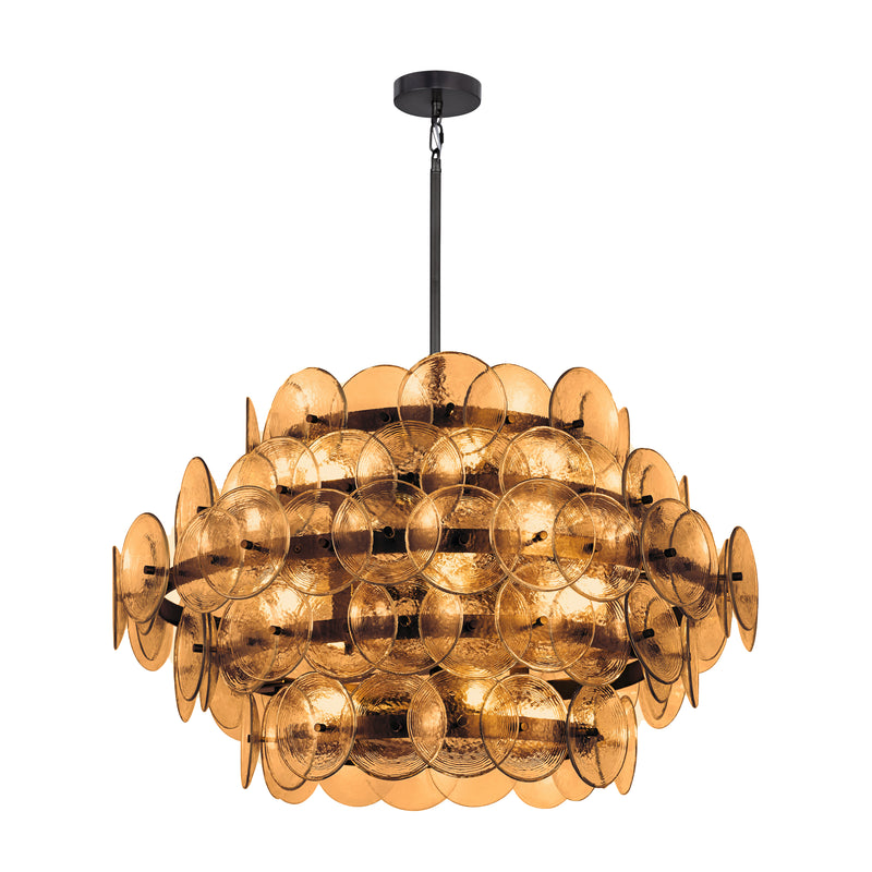 Maxim 21825AMGM Loren 12 Light Chandelier | Gunmetal