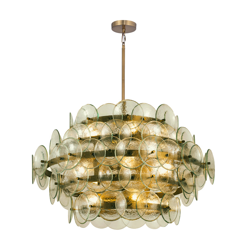 Maxim 21825GNWBR Loren 12 Light Chandelier | Weathered Brass