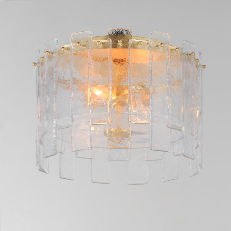 Maxim 21832AGGL Warren 2 Light Flush Mount | Gold Leaf