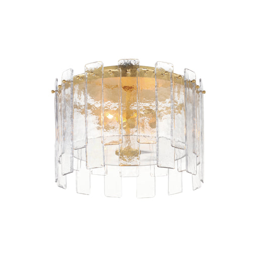 Maxim 21832AGGL Warren 2 Light Flush Mount | Gold Leaf