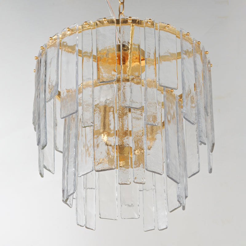 Maxim 21833AGGL Warren 4 Light Semi Flush Pendant | Gold Leaf