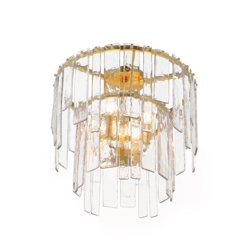 Maxim 21833AGGL Warren 4 Light Semi Flush Pendant | Gold Leaf