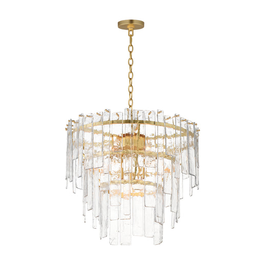 Maxim 21835AGGL Warren 9 Light Pendant | Gold Leaf