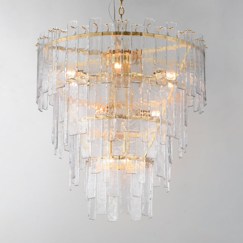 Maxim 21837AGGL Warren 12 Light Pendant | Gold Leaf