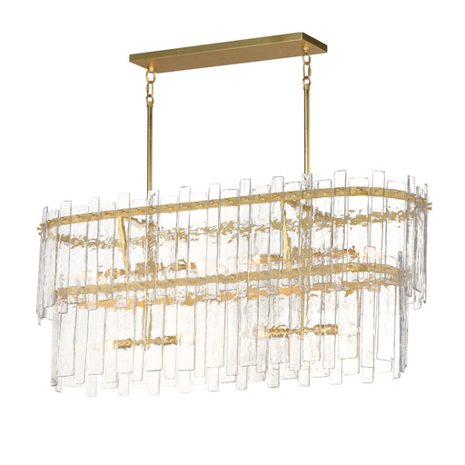 Maxim 21838AGGL Warren 8 Light Linear | Gold Leaf