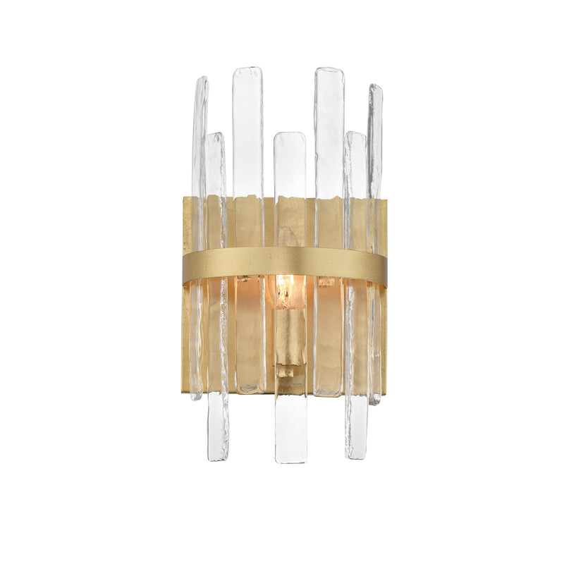 Maxim 21839AGGL Warren 1 Light Wall Sconce | Gold Leaf