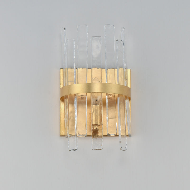 Maxim 21839AGGL Warren 1 Light Wall Sconce | Gold Leaf