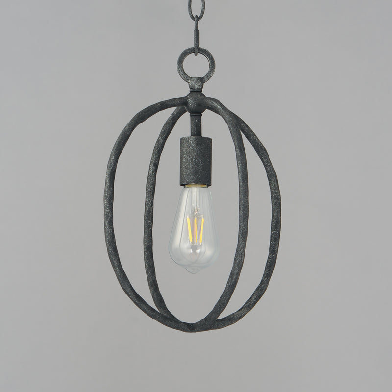 Maxim 21841BS Martel 1 Light Mini Pendant | Blacksmith