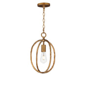 Maxim 21841EG Martel 1 Light Mini Pendant | Etruscan Gold