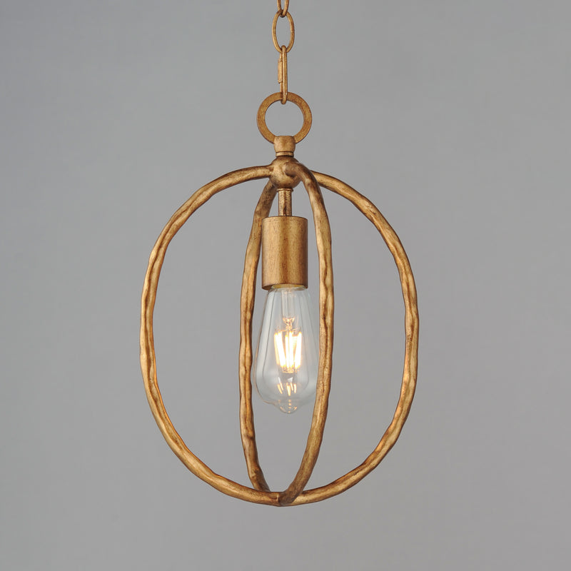 Maxim 21841EG Martel 1 Light Mini Pendant | Etruscan Gold