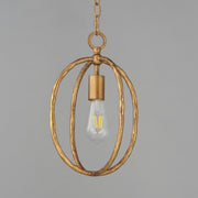 Maxim 21841EG Martel 1 Light Mini Pendant | Etruscan Gold