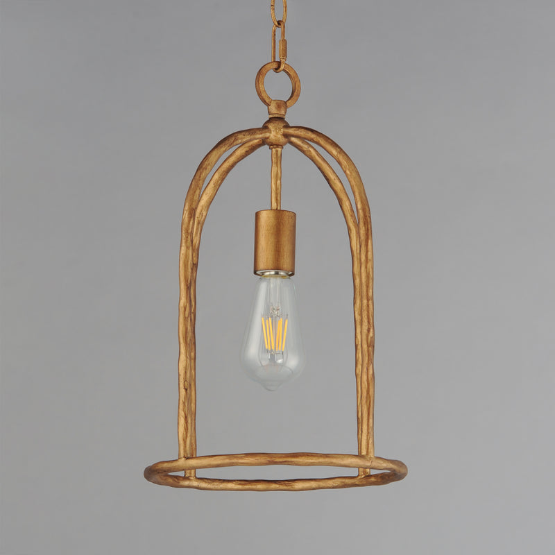 Maxim 21842EG Martel 1 Light Pendant | Etruscan Gold