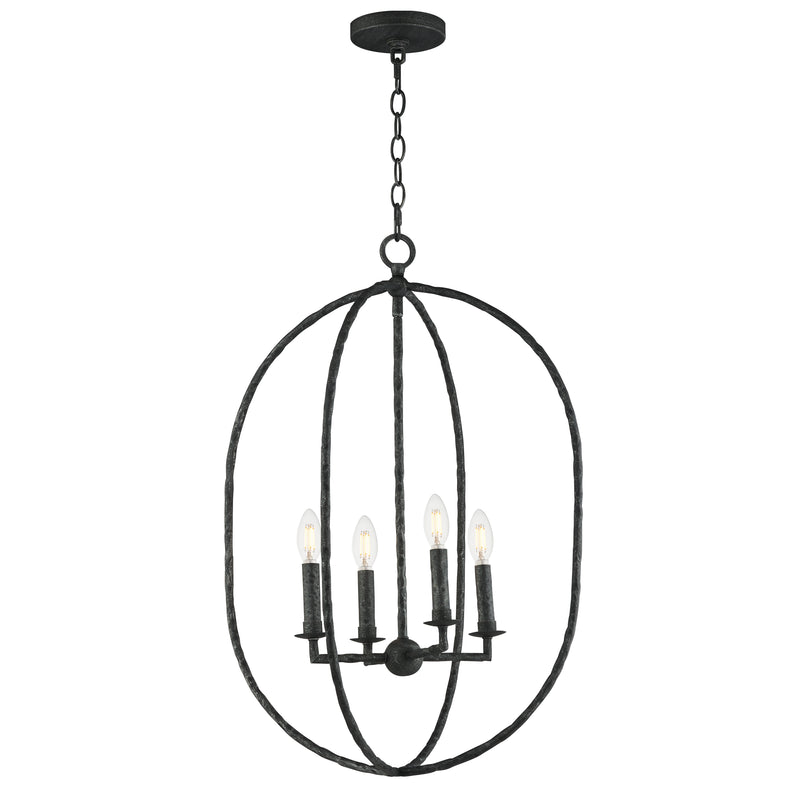 Maxim 21843BS Martel 4 Light Pendant | Blacksmith