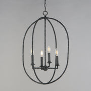 Maxim 21843BS Martel 4 Light Pendant | Blacksmith