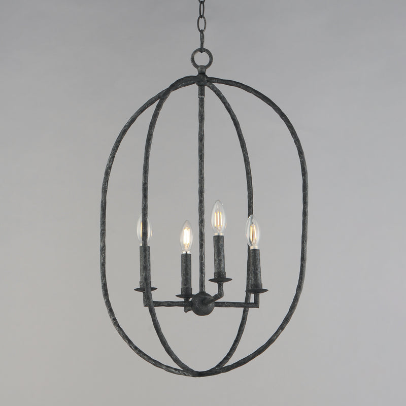 Maxim 21843BS Martel 4 Light Pendant | Blacksmith