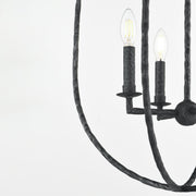 Maxim 21843BS Martel 4 Light Pendant | Blacksmith