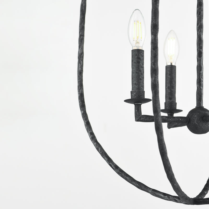 Maxim 21843BS Martel 4 Light Pendant | Blacksmith