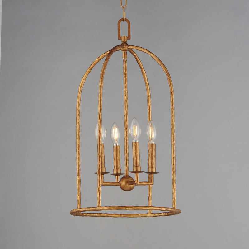 Maxim 21844EG Martel 4 Light Pendant | Etruscan Gold