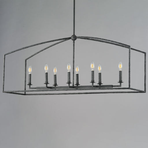 Maxim 21848BS Martel 8 Light Linear Chandelier | Blacksmith
