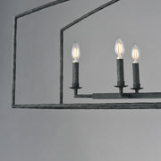 Maxim 21848BS Martel 8 Light Linear Chandelier | Blacksmith