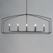 Maxim 21848BS Martel 8 Light Linear Chandelier | Blacksmith