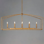 Maxim 21848EG Martel 8 Light Linear Chandelier | Etruscan Gold