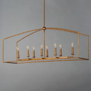 Maxim 21848EG Martel 8 Light Linear Chandelier | Etruscan Gold